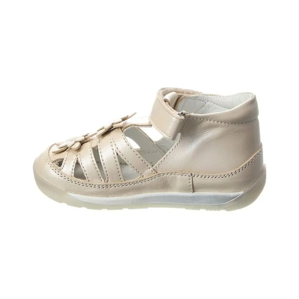 Naturino Falcotto Fersie Leather Sandal, Beige
